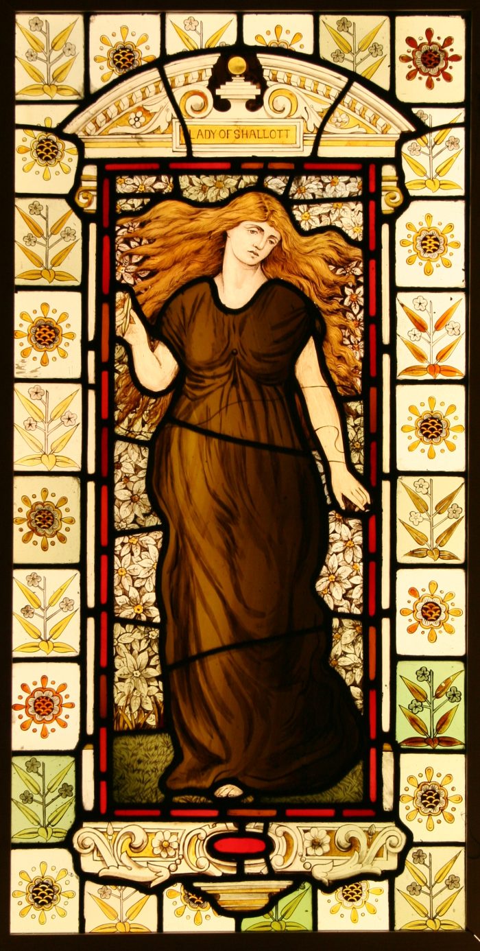 Ref: Vic528 - Victorian Stained Glass Window - "Lady of Shallot" - Image 2