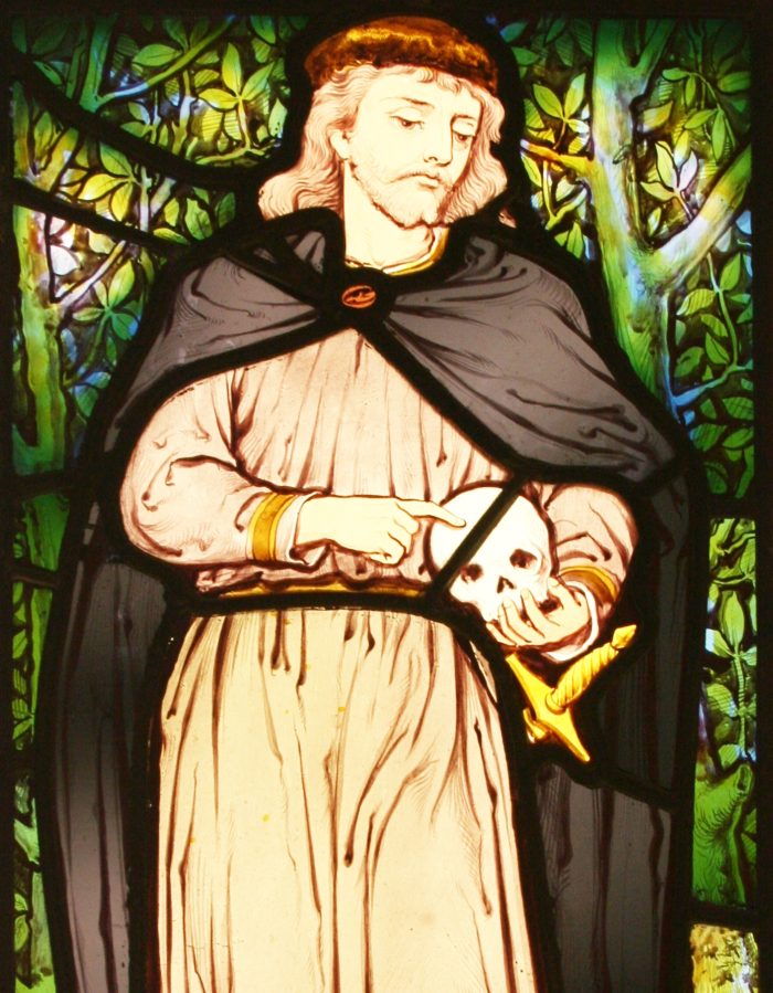 Hamlet stained glass