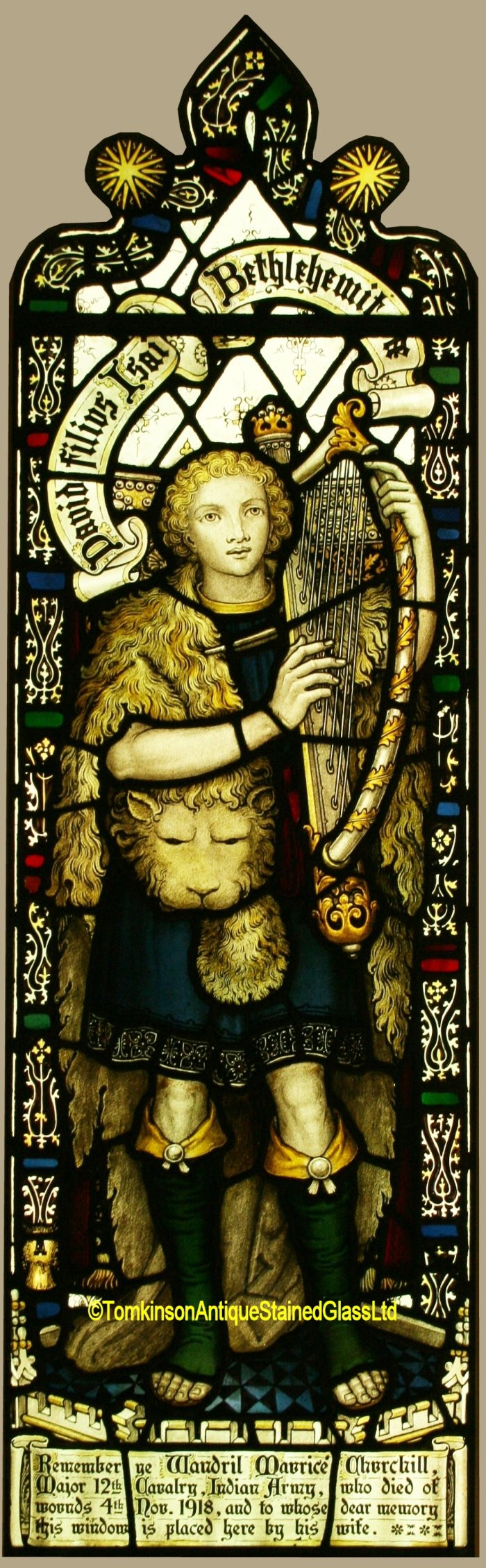 King David stained glass