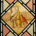 Aesop's Fables stained glass