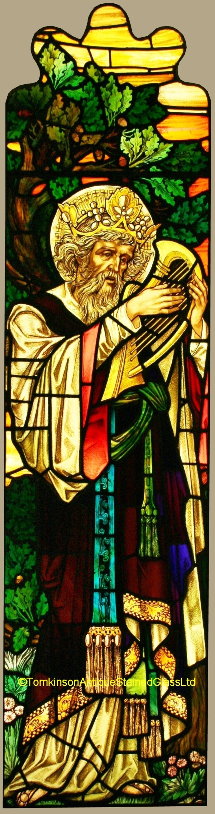 King David stained glass