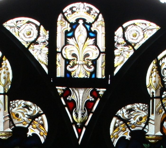 Ref: Rel322 - Antique Religious Church Stained Glass Window  - Nativity & The Annunciation - Image 7