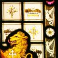 Heraldic stained glass