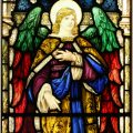 Angel stained glass