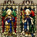 Angel stained glass windows