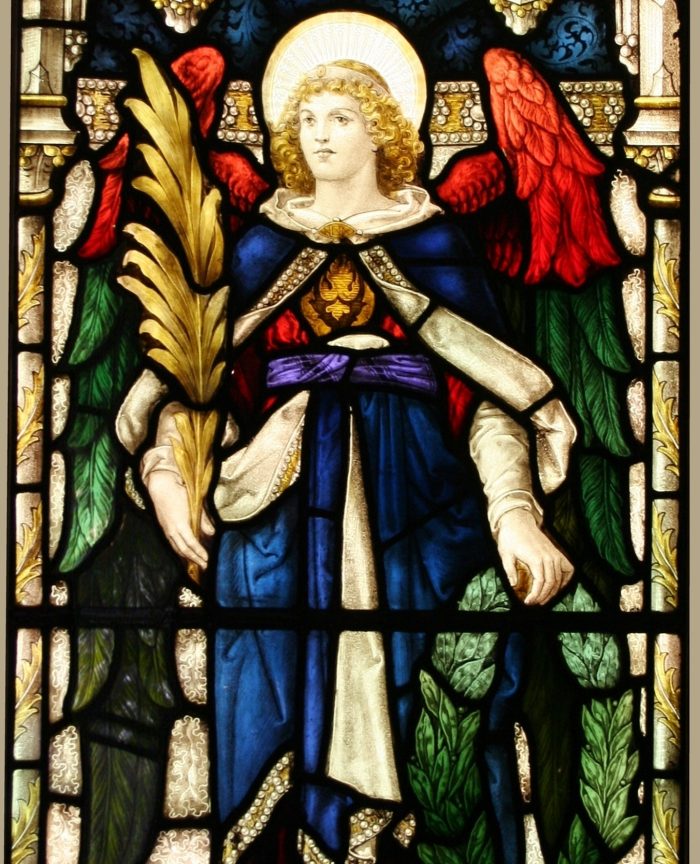 Victory stained glass