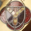 Heraldic stained glass