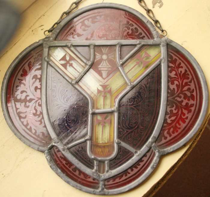Heraldic stained glass