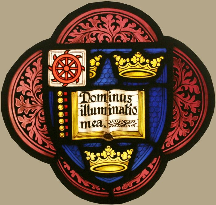 Armorial stained glass