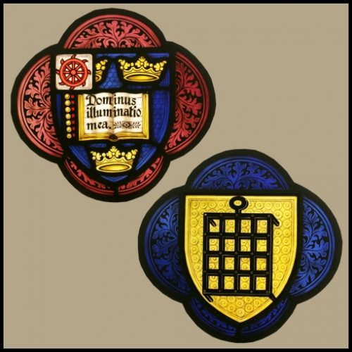 Armorial stained glass