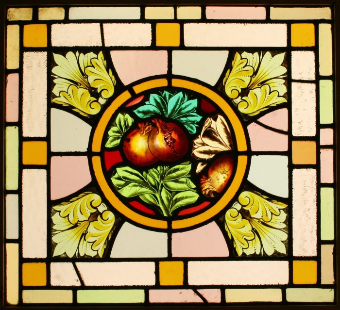 Hand painted stained glass