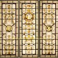 Antique stained glass windows