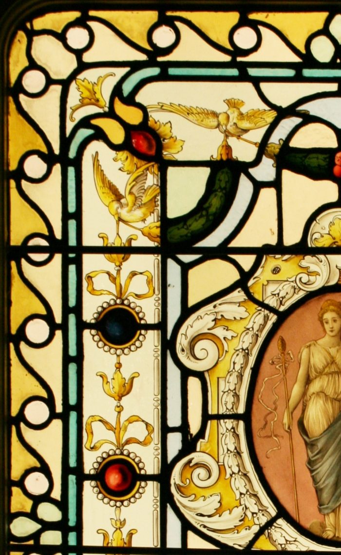 Hand painted stained glass