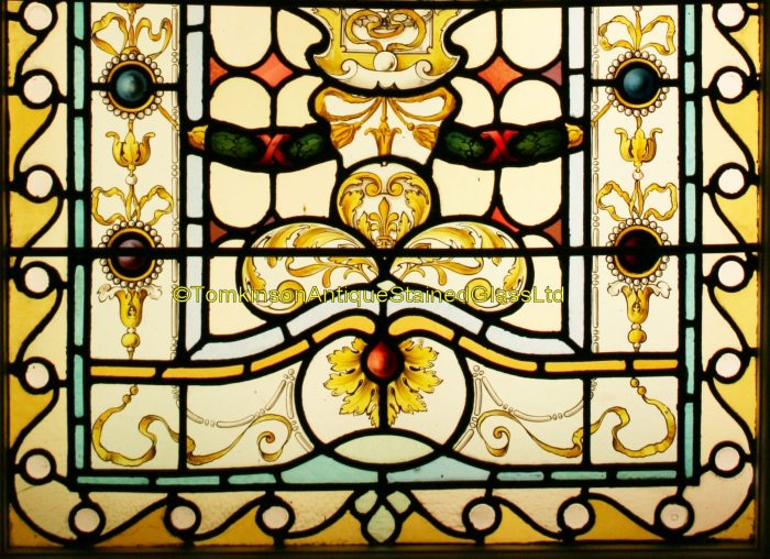Ref: Vic537 - Victorian Stained Glass Window -  Fortuna & the Wheel of Fortune - Image 7