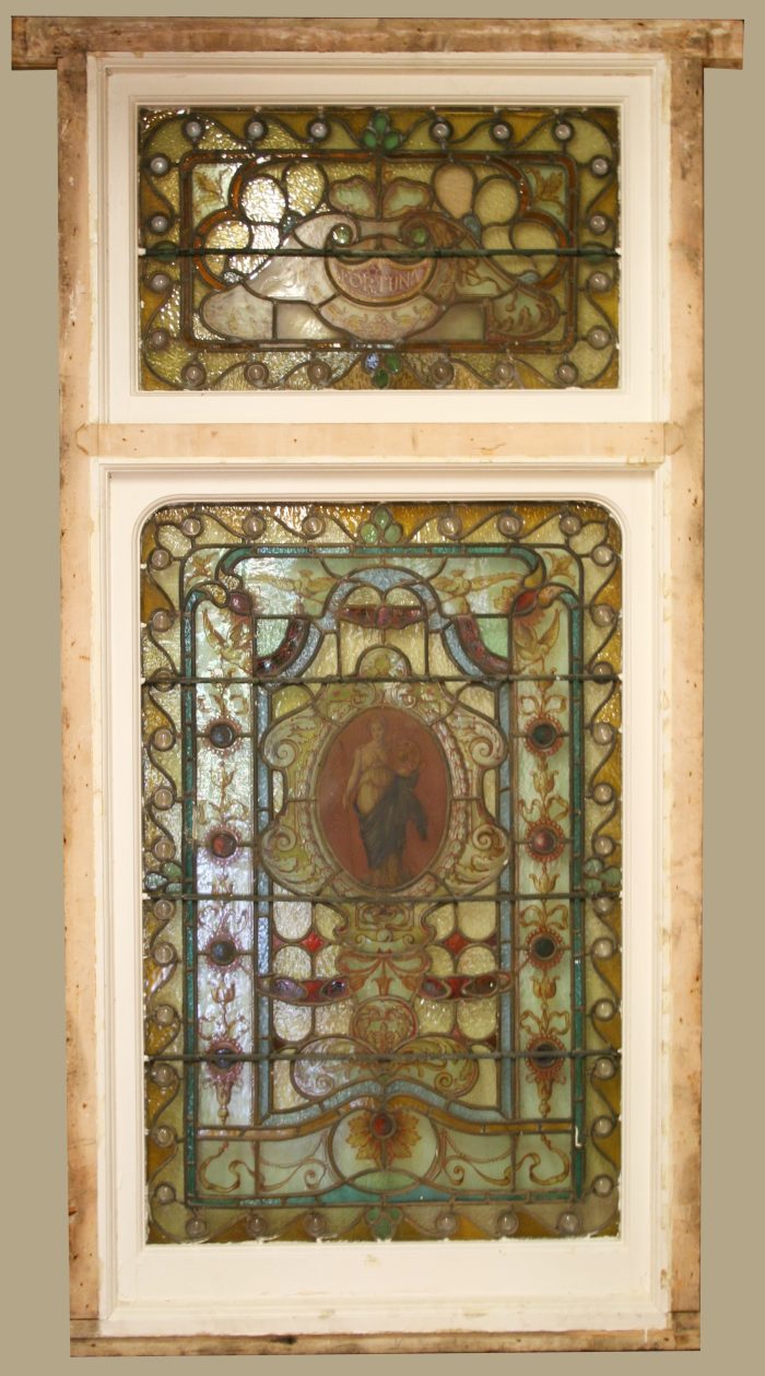 Large stained glass window