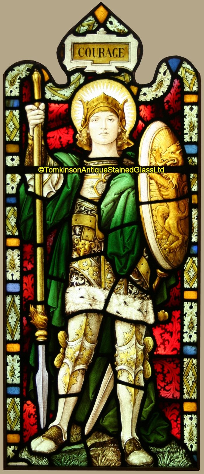 Antique Stained Glass Window