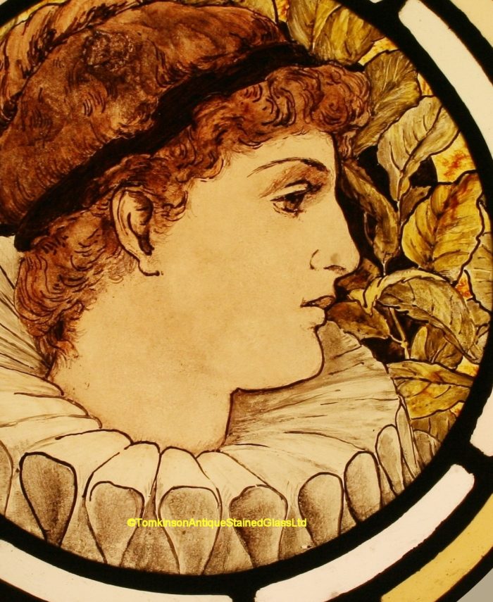 Ref: Ron425 - Roundels – 2 Victorian Stained Glass Roundels - Image 4