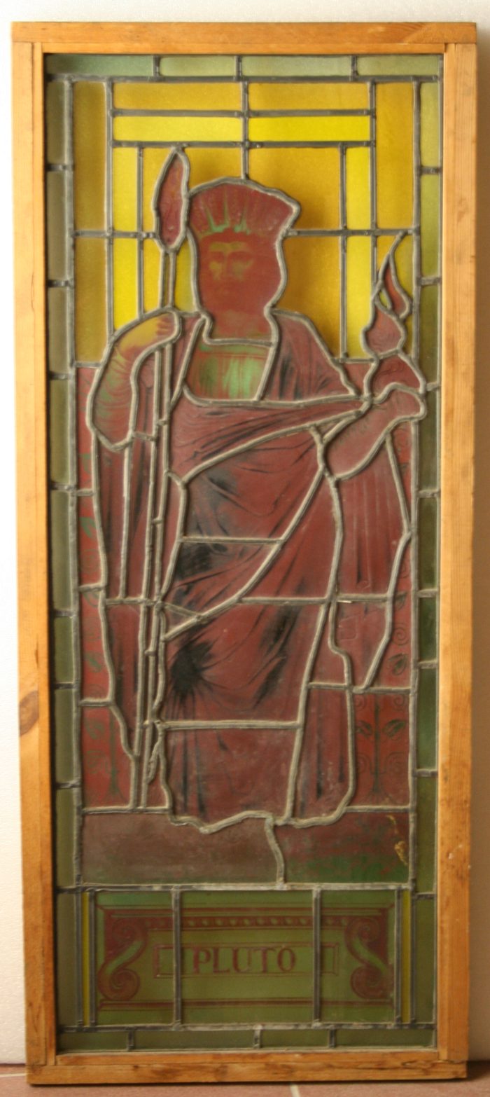 Ref: Vic541 - Victorian Stained Glass Window - Pluto Greek God of Wealth - Image 5