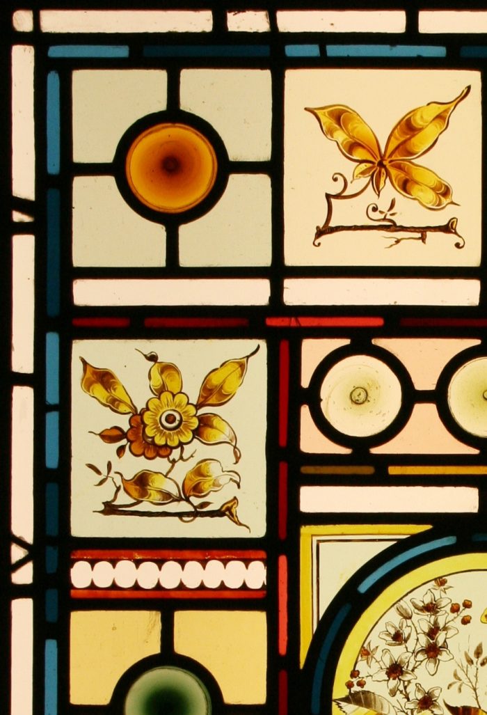 Ref: Vic542 - Victorian Stained Glass Window - Aesthetic Movement Window - Image 3