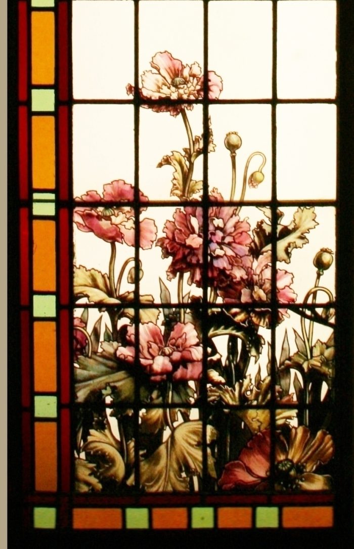 Ref: Fre265 - Antique French Stained Glass Windows - Pair of French Château Panels - Image 3