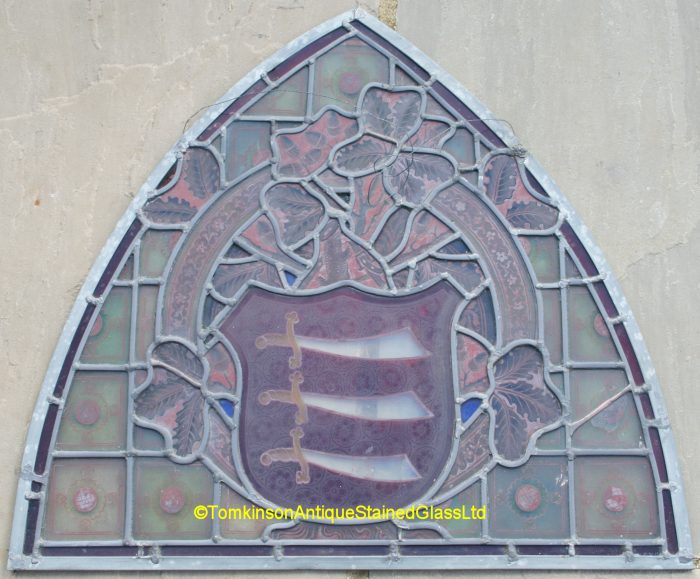 Ref: Vic544 - 2Victorian Stained Glass Window - Coat of Arms ~ Armorial ~ Heraldic - Image 5