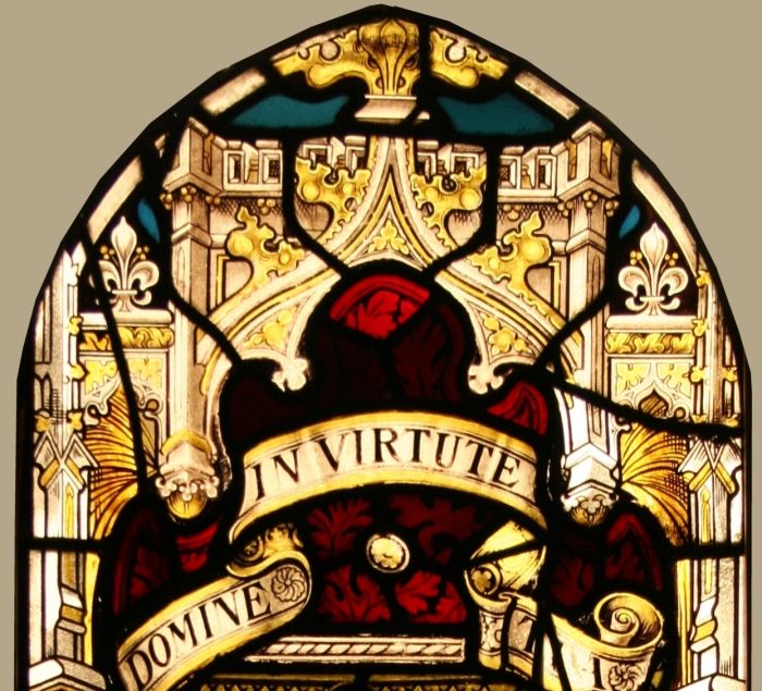 Ref: Vic547 - Victorian Stained Glass Window - Coat of Arms ~ Armorial ~ Heraldic - Image 3