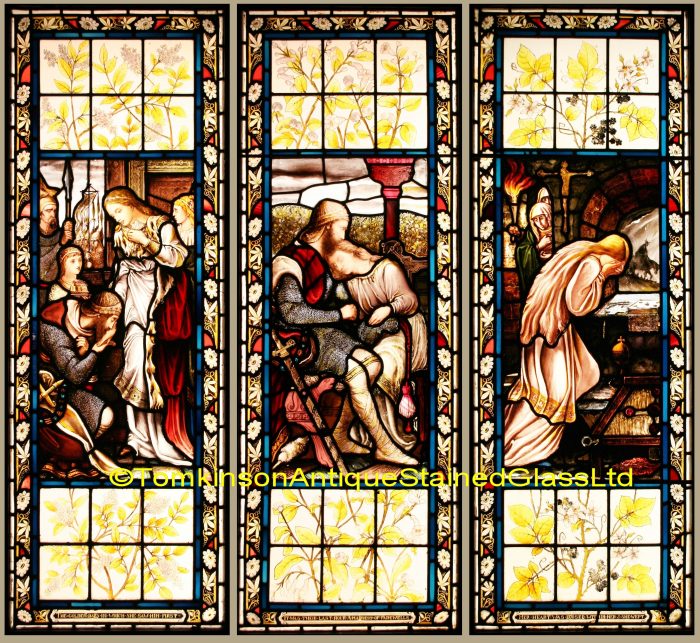 idylls of the king stained glass