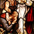 Guinevere & Lancelot Stained Glass