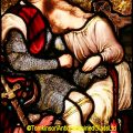 Guinevere & Lancelot Stained Glass