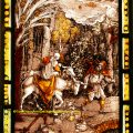 Flight Into Egypt stained glass