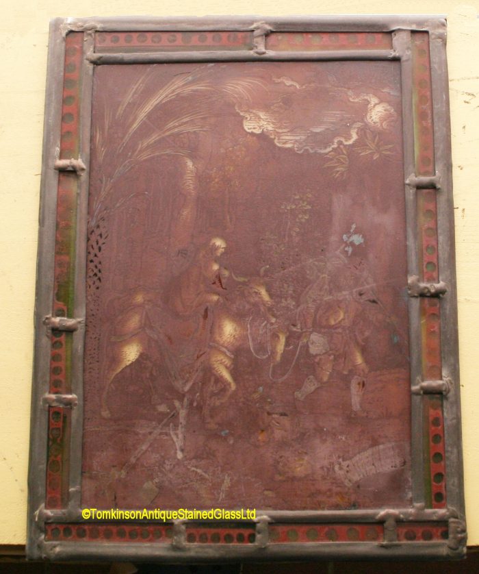 Leaded Hand Painted Stained Glass