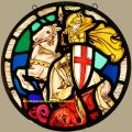 St George and the Dragon stained glass