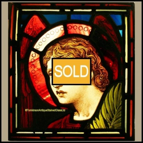 Antique Stained Glass Panel