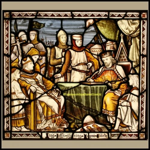 Magna Carta stained glass window