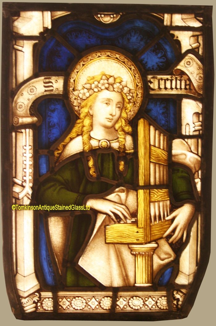 Saint Cecilia Stained Glass