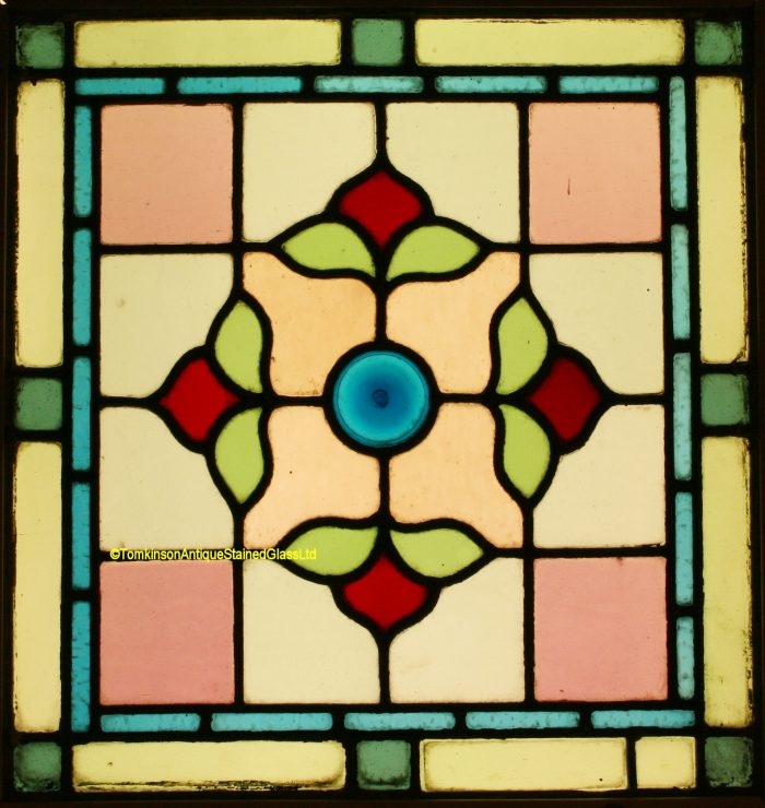 Leaded Coloured Glass Window