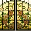 Antique French Stained Glass Doors