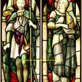 St Maurice, St Cecilia stained glass windows