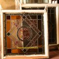 Leaded stained glass window