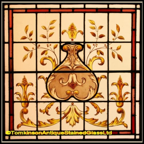 Arts & Crafts Stained Glass Window