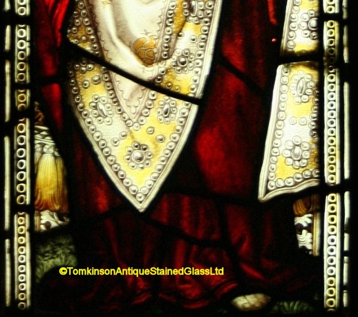 Ref: Rel353 - Antique Religious Church Stained Glass Window - St John the Apostle - Image 5