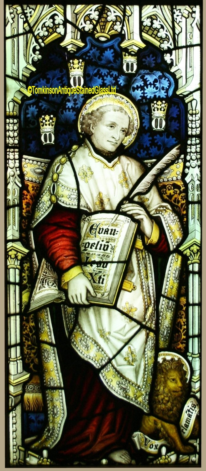 St Mark stained glass window