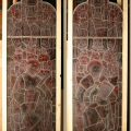 Antique church stained glass windows