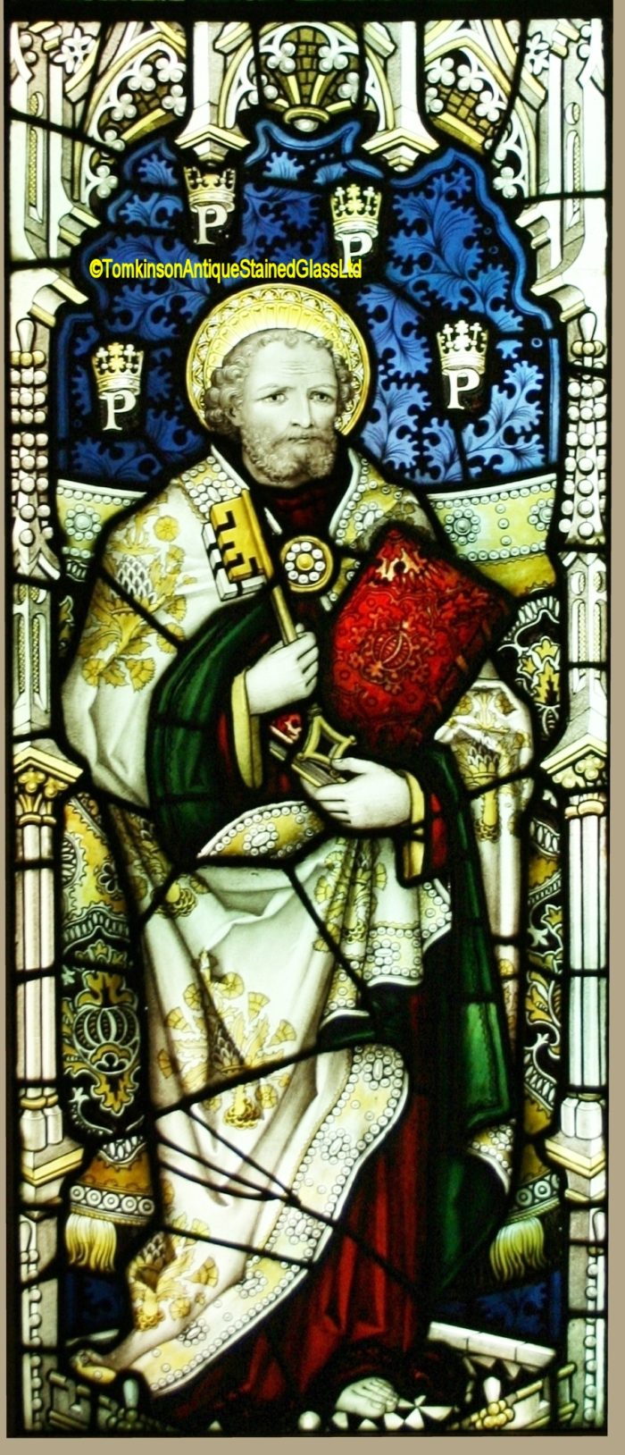 St Peter stained glass