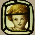 Cherub Putti Stained Glass Panel