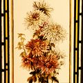 Chrysanthemum - Victorian Antique Stained Glass Window