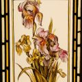 Iris - Victorian Stained Glass Window