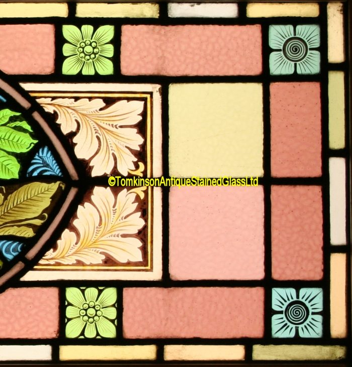 Hand Painted Victorian Stained Glass