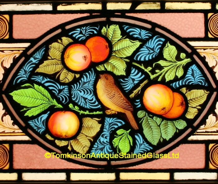 Hand Painted Victorian Stained Glass