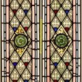 Grisaille stained glass windows